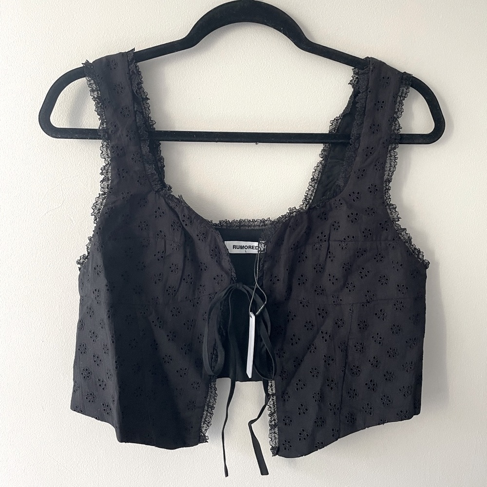 Rumored Vineyard Haven Top in black